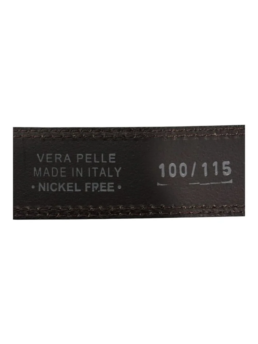 Italian Belt Company Brown Suede Leather Belt Made in Italy Vera Pelle Size 100/